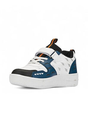 Unisex Çocuk Spor Ayakkabı Ortopedik Lastik Bağcık Cırtlı Desenli Kaymaz Taban Yürüyüş Sneaker 033