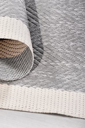 Oslo Gri Ekru Sisal Tarzı Modern Polyester Halı - Robot Süpürge Uyumlu, Kolay Temizlenir Mutfak Oturma Odası Koridor Halısı