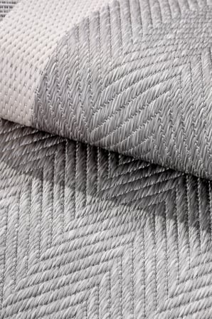 Oslo Gri Ekru Sisal Tarzı Modern Polyester Halı - Robot Süpürge Uyumlu, Kolay Temizlenir Mutfak Oturma Odası Koridor Halısı