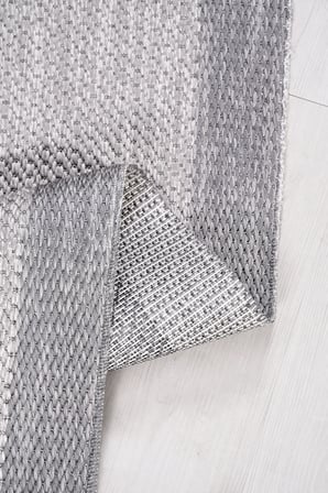 Oslo Modern Sisal Görünümlü Gri Halı Mutfak Oturma Odası Koridor Robot Süpürge Uyumlu Kolay Temizlenebilir Polyester