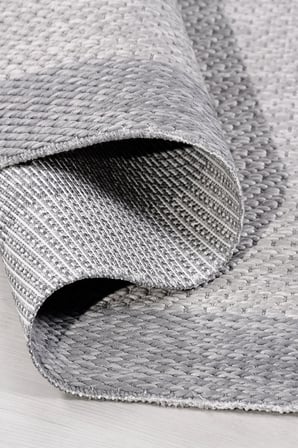 Oslo Modern Sisal Görünümlü Gri Halı Mutfak Oturma Odası Koridor Robot Süpürge Uyumlu Kolay Temizlenebilir Polyester