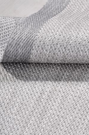 Oslo Modern Sisal Görünümlü Gri Halı Mutfak Oturma Odası Koridor Robot Süpürge Uyumlu Kolay Temizlenebilir Polyester