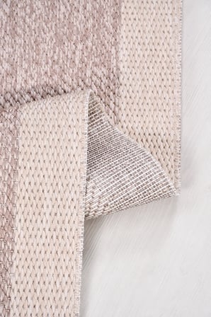 Oslo Modern Sisal Görünümlü Polyester Halı Vizon Krem Robot Süpürge Uyumlu Mutfak Oturma Odası Koridor Halısı