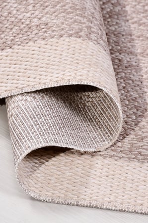 Oslo Modern Sisal Görünümlü Polyester Halı Vizon Krem Robot Süpürge Uyumlu Mutfak Oturma Odası Koridor Halısı