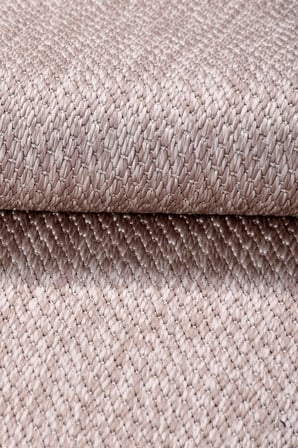 Oslo Modern Sisal Görünümlü Polyester Halı Vizon Krem Robot Süpürge Uyumlu Mutfak Oturma Odası Koridor Halısı