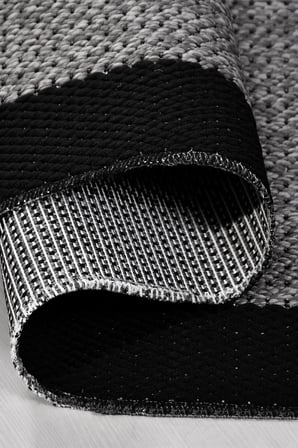 OSLO Modern Sisal Görünümlü Antrasit Halı Mutfak Salon Koridor Robot Süpürge Uyumlu Kolay Temizlenebilir