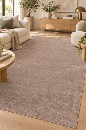 Akkor Peluş Halı Vizon Yumuşak Kaymaz Taban Yıkanabilir Modern Salon Mutfak Antre Oturma Odası Halısı