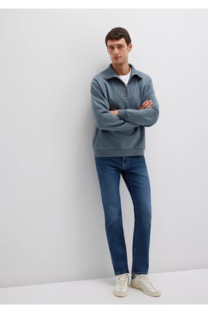 Martin Premium Blue Gölgeli Koyu Gabardin Pantolon 0037888222