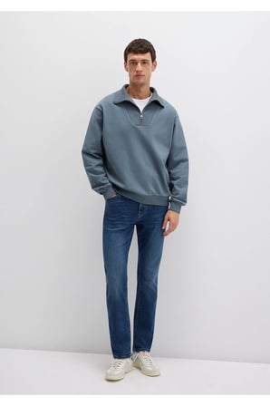 Martin Premium Blue Gölgeli Koyu Gabardin Pantolon 0037888222