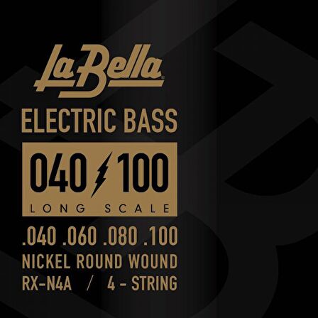 LA BELLA BASS GİTAR TELİ 4 TELLİ RX-N4A