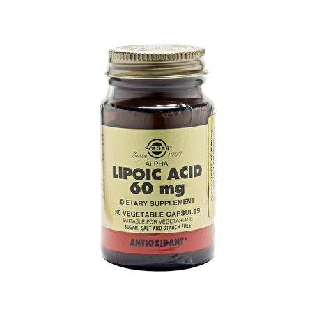 Solgar Alpha Lipoic Acid 60 Mg 60 Tablet