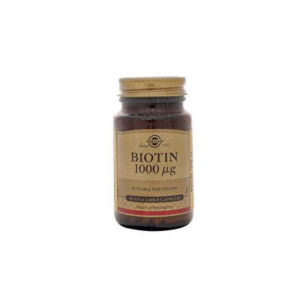 Solgar Biotin 1000 Mcg 50 Kapsül