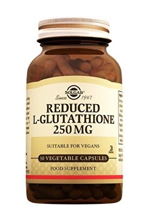 Solgar Reduced L-Glutathione 250 mg 30 Kapsül