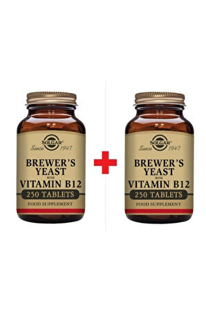 Solgar Brewer's Yeast With Vitamin B12 250 Tablet 2 Adet