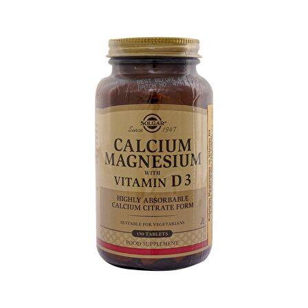 Solgar Calcium Magnesium Vitamin D3 150 Tablet