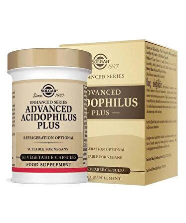 Solgar Advanced Acidophilus Plus 60 Kapsül