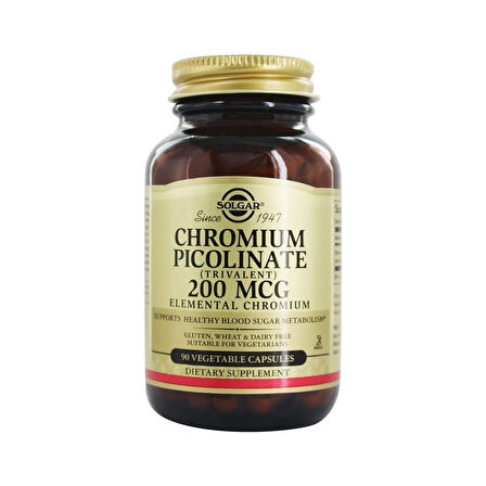 Chromium Picolinate 200mcg 90 Kapsül 3 Adet Skt:04/2025