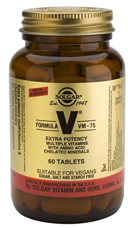 Solgar Formula VM-75 Multivitamin 60 Tablet