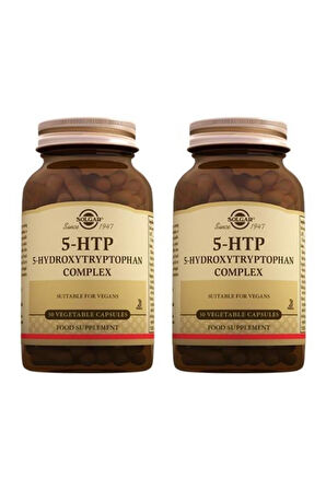 Solgar 5-HTP 100 Mg 30 Veg Kapsül - 2 ADET-SKT:03/2027