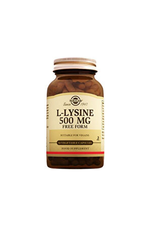 Solgar L-lysine 500 Mg 50 Kapsül