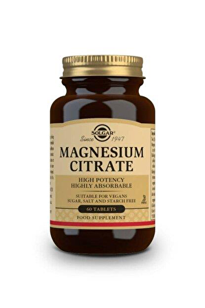 Solgar Magnesium Citrate 60 Tablet