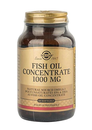 Solgar Fish Oil Concentrate 1000 Mg 60 Kapsül