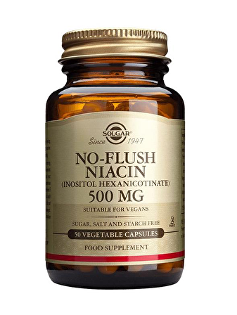 Solgar No Flush Niacin 500 Mg 50 Kapsül