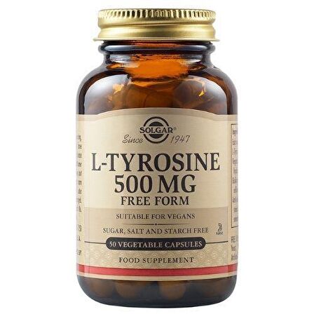 Solgar L-Tyrosine 500 Mg 50 Kapsül