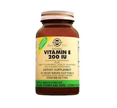 Solgar Vitamin E 200 IU 50 Kapsül