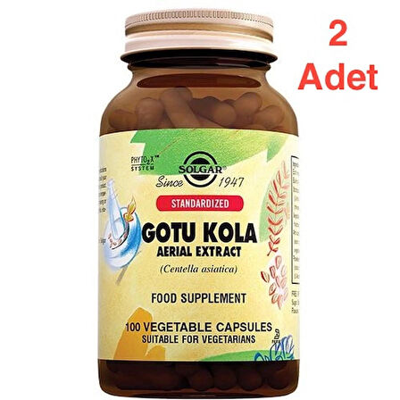 Solgar Gotu Kola 100 Kapsül 2 Adet