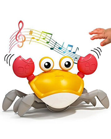 Pasifik Toys Işıklı Sensörlü Yengeç Turuncu QC3Y