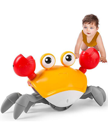Pasifik Toys Işıklı Sensörlü Yengeç Turuncu QC3Y