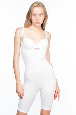 Dikişsiz Süper Double Boxer Korse - Siyah