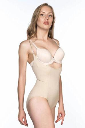 Dikişsiz Göğsü Aç.ık Slip Korse