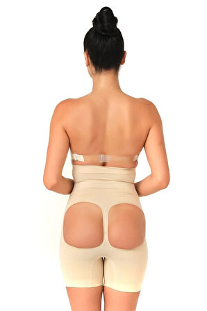 Seamless Popo Açı.k Yüksek Bel Boxer Korse