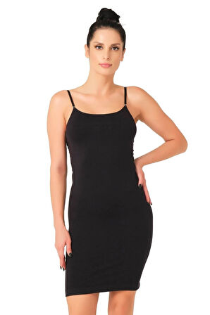 Seamless Dikişsiz Askılı Kombinezon Korse 5050 Siyah