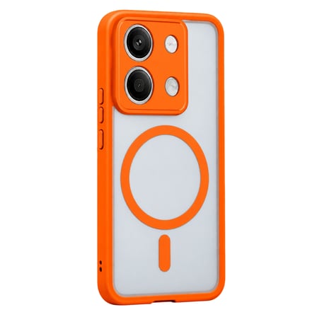 Xiaomi Redmi Note 13 5G Loji Magsafe Kapak - Turuncu