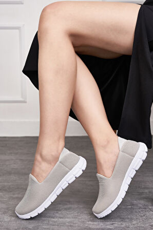 Günlük Kadın Babet Kolay Giyilebilir Hava alabilen Hafif Rahat Taban Esnek Günlük Spor Ayakkabı 035