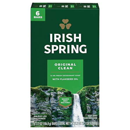 Irish Spring Soap Bars Aloe Mist 6 Bars 628.8 Gr