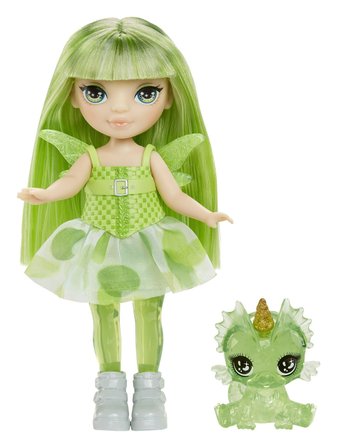 Rainbow High Littles Emerald Hunter Gökkuşağı Perisi Bebek ve Evcil Hayvan 14 cm