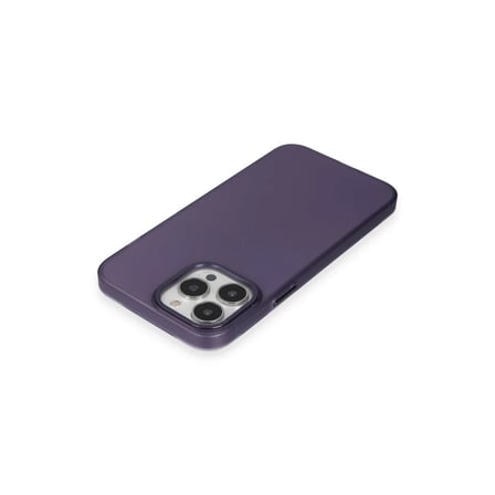 Apple iPhone 15 Pro Max Kılıf Modos Metal Kapak - Derin Mor