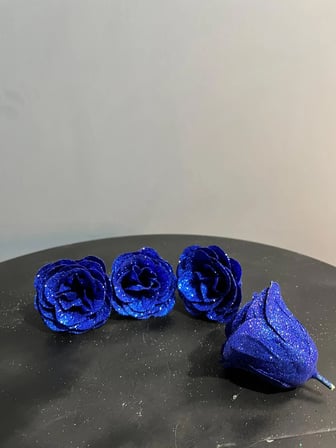 Siyah Simli Gül Sabun Seti 50 Adet
