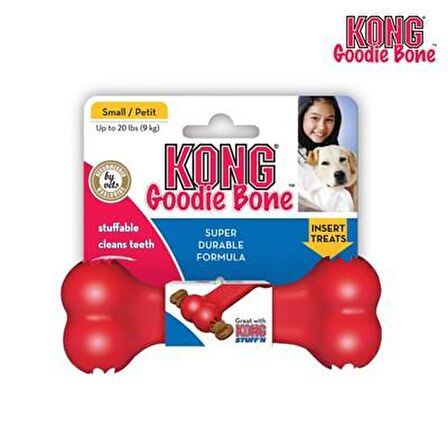 Kong Kırmızı Kauçuk Köpek Oyuncağı Kemik Small 5 cm