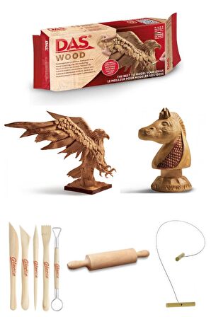 DAS Wood 350 Gr Modelling clay Ahşap Modelleme Ebeşuar kil Seti