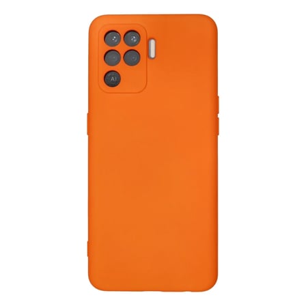 Oppo Reno 5 Lite Kılıf Nano içi Kadife Silikon - Turuncu