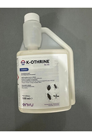 K-othrine Sc50 500 ml Yeni Ambalaj Haşere ilacı, Hamamböceği,Kene, Bit, Pire , Karasinek, Sivrisinek