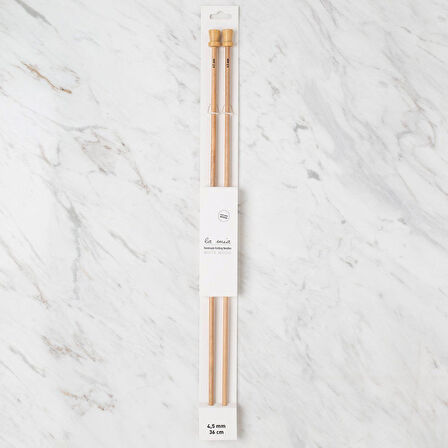 La Mia Whitewood 4.5 mm 36 cm Ahşap Örgü Şişi