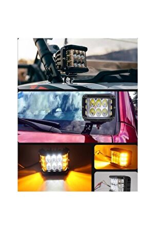 6 Led 18w Delici Yayıcı Off Road Farı Lambası(metal Gövde)