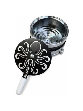 Meka Nargile Lotus Közlük Red Stork Skull Metal Isı Kontrol Cihazı Ayarlanabilir Hava Akışlı
