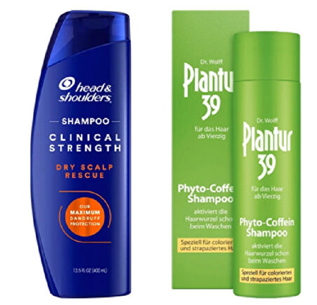 Head&Shoulders Clinical Dry Scalp Kepek Karşıtı Şampuan 400Ml + Plantur39 Phyto-Kafein Şampuan 250Ml